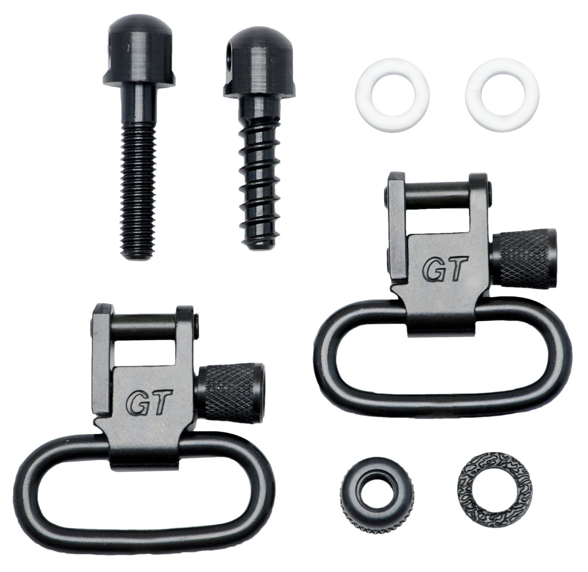 GrovTec GTSW07 1" Locking Air Rifle Swivel Set – Detachable, Black Oxide, Crosman 1400 Compatible