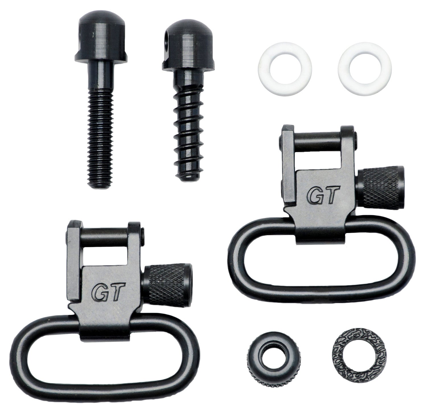 GrovTec GTSW07 1" Locking Air Rifle Swivel Set – Detachable, Black Oxide, Crosman 1400 Compatible