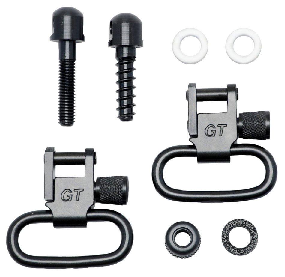 GrovTec GTSW07 1" Locking Air Rifle Swivel Set – Detachable, Black Oxide, Crosman 1400 Compatible