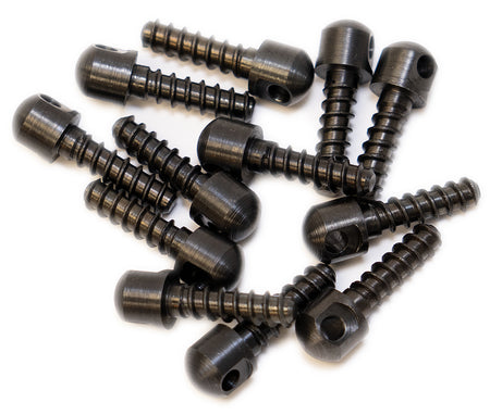GrovTec GTHM51 0.75" Swivel Studs Wood Screw 12-Pack Black