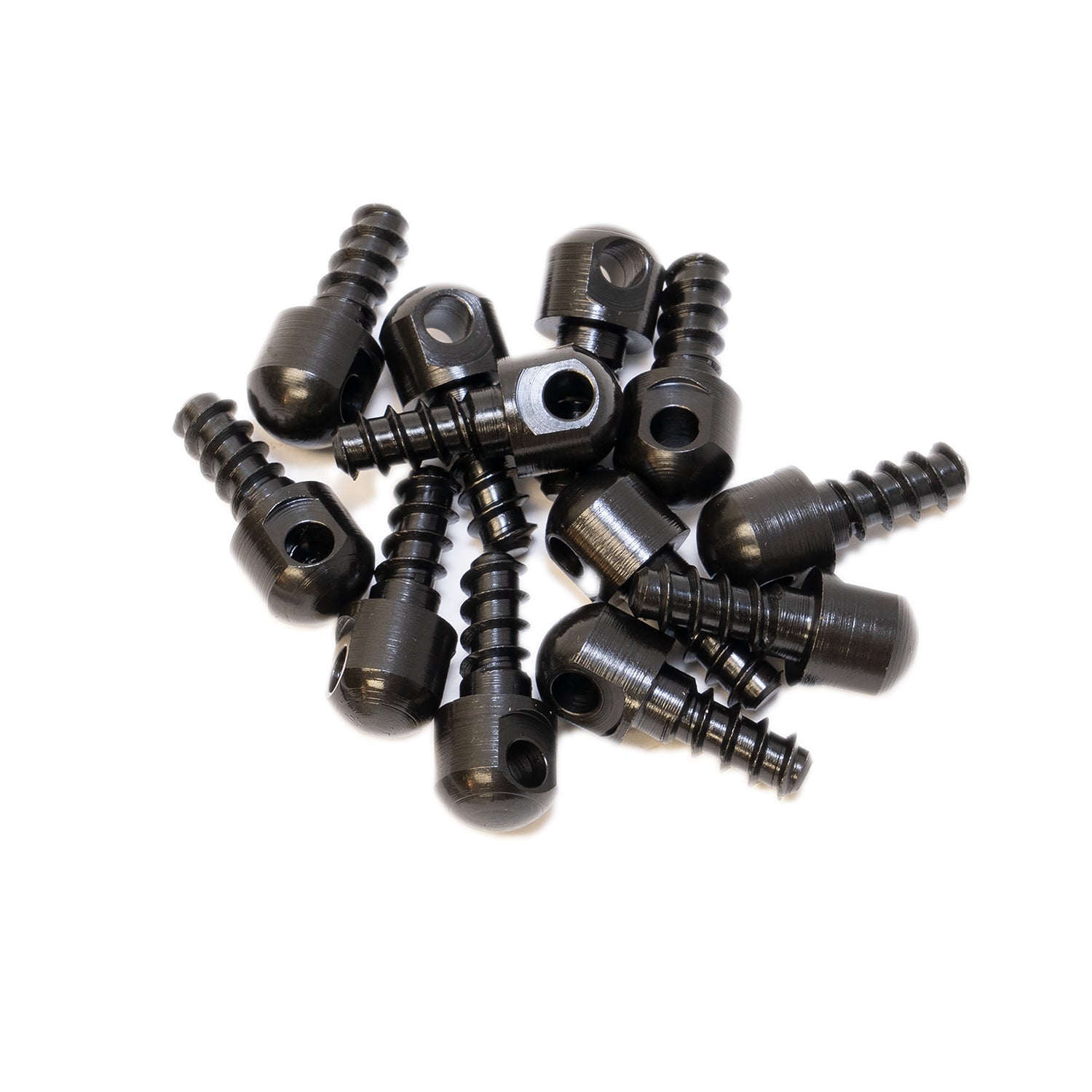 GrovTec GTHM60 0.5" Swivel Studs Wood Screw 12-Pack Black