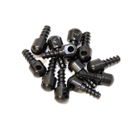 GrovTec GTHM60 0.5" Swivel Studs Wood Screw 12-Pack Black