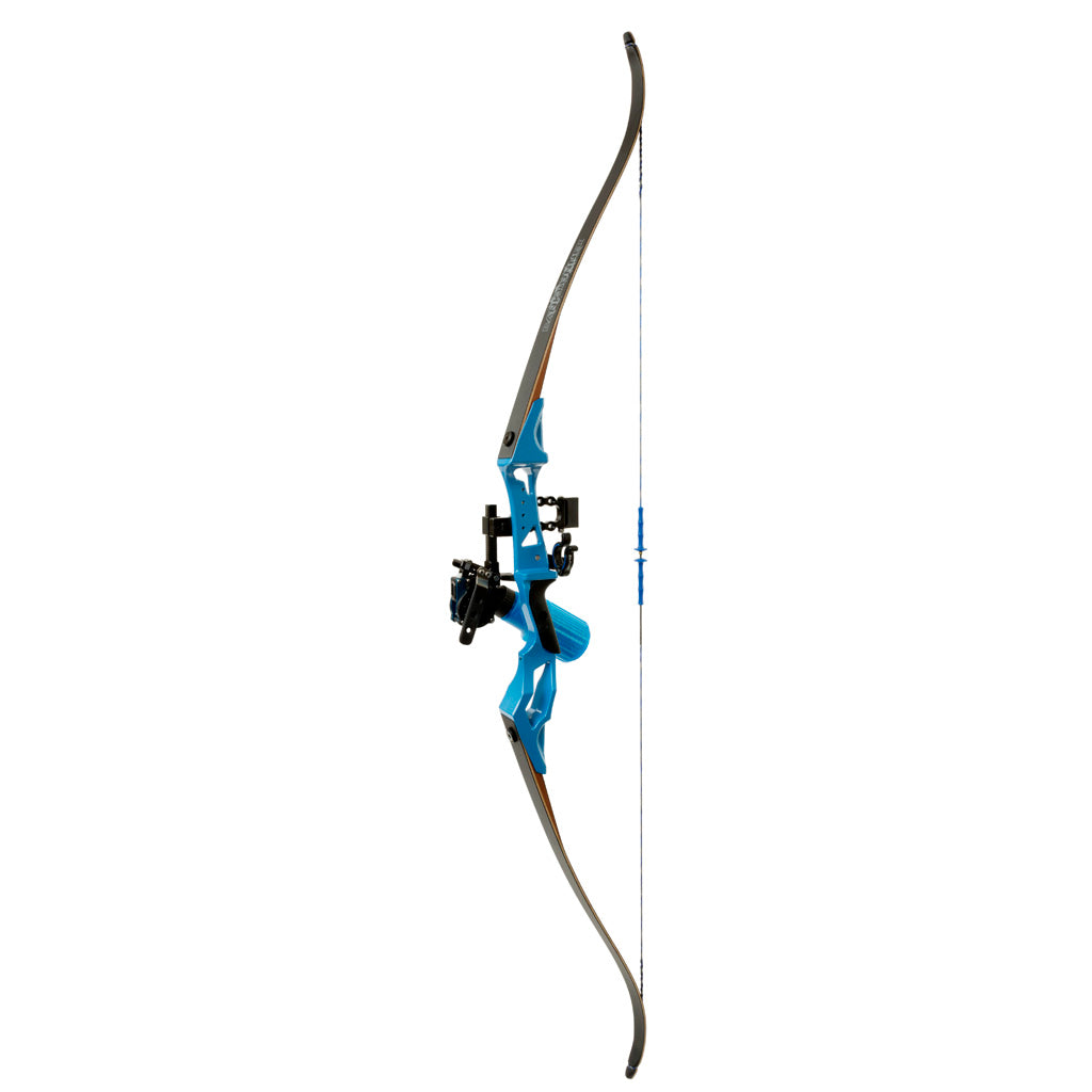 Fin Finder Bank Runner Blue 35 lbs. RH Bowfishing Recurve Package