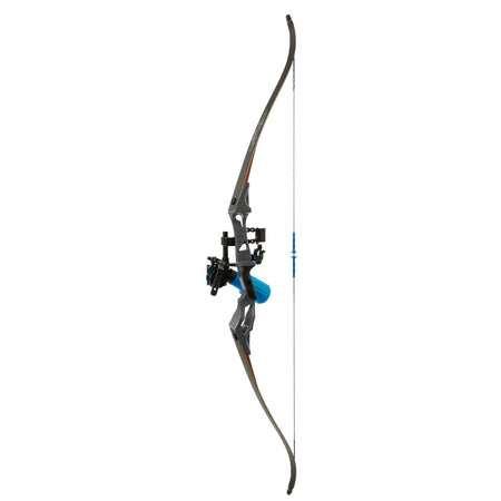 Fin Finder Bank Runner Recurve Bowfishing Package Winch Pro Bowfishing Reel Black 35 lbs Right Hand