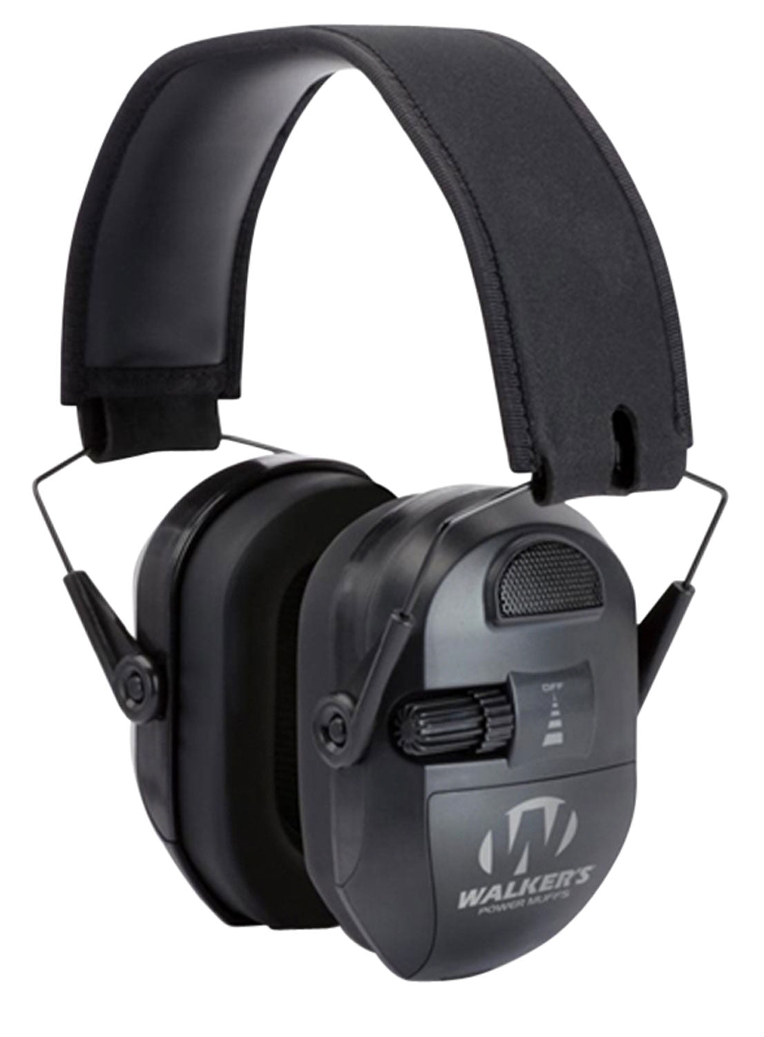 Walker's 26 dB Ultimate Electronic Ear Muff Over-the-Head Black Polymer 9x Enhancement