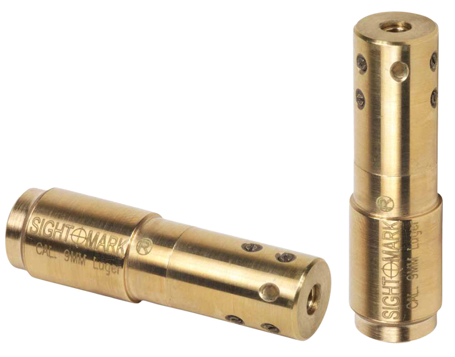 Sightmark SM39015 Brass Red Laser Boresighting Device for 9mm Pistols with Case and Batteries