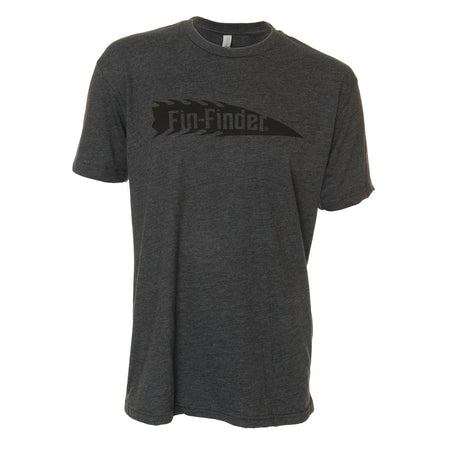 Fin Finder Barb Stingray Design Tee Charcoal X-Large