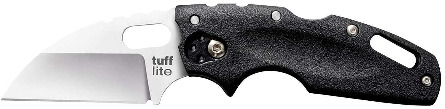 Cold Steel 20LT Tuff-Lite Folder 2.50" Sheepsfoot Plain Edge Japanese AUS-8A Blade, Black Griv-Ex Handle