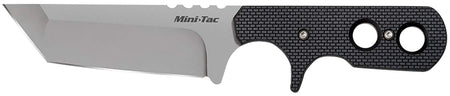Cold Steel 49HTF Mini Tac Neck Knife 3.75" Fixed Tanto AUS-8A Stainless Blade, Black Griv-Ex Handle