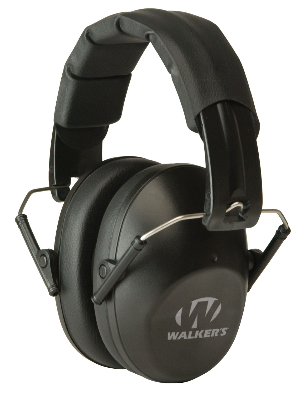 Walker's 22 dB Pro Low Profile Passive Hearing Muff Over-the-Head Black Polymer