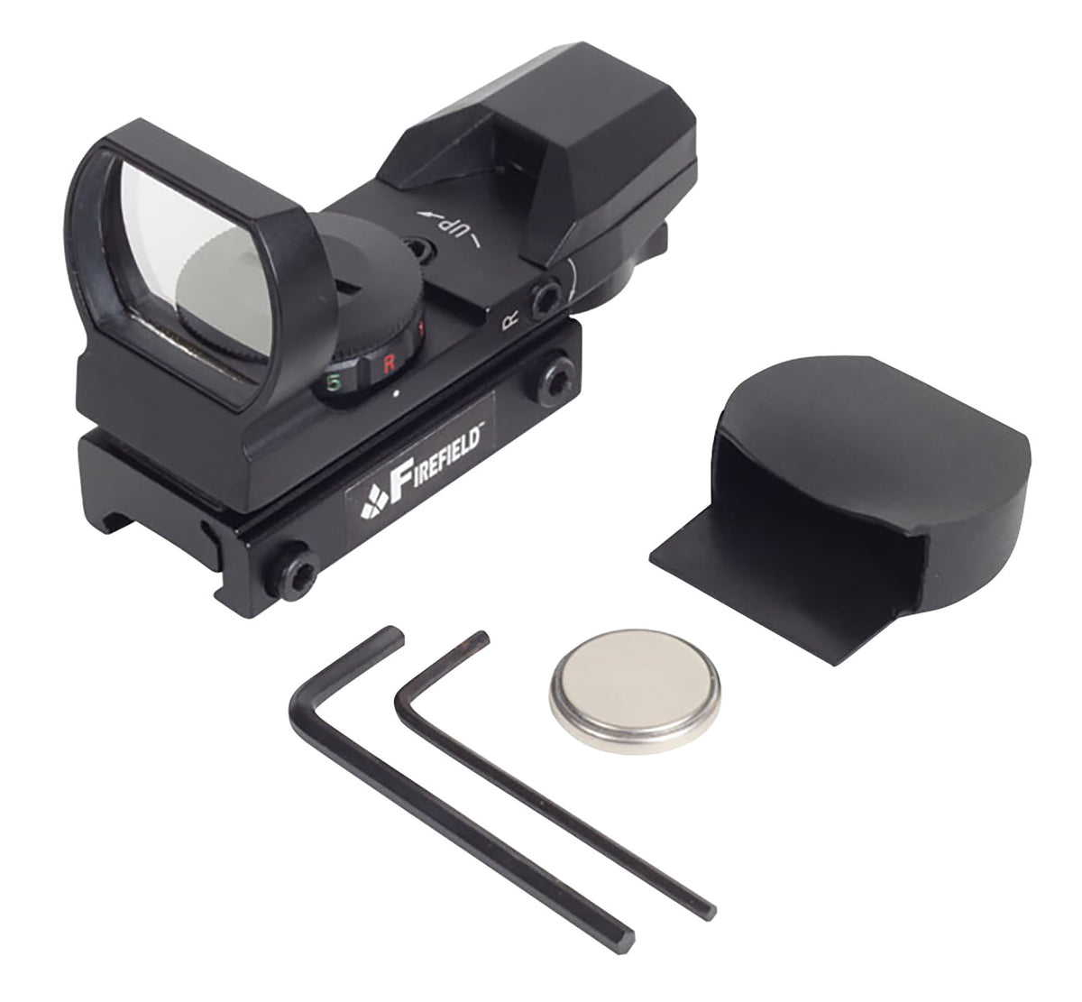 Firefield FF13004 Multi 1x Reflex Sight Black Red Green Dot 4 Reticle Patterns