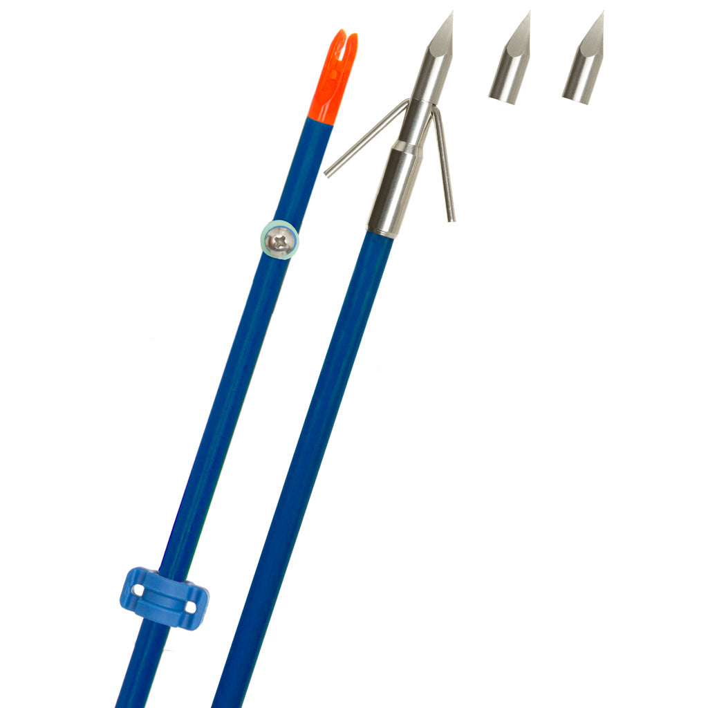 Fin Finder Raider Pro 32in Blue Bowfishing Arrow Riptide Tip