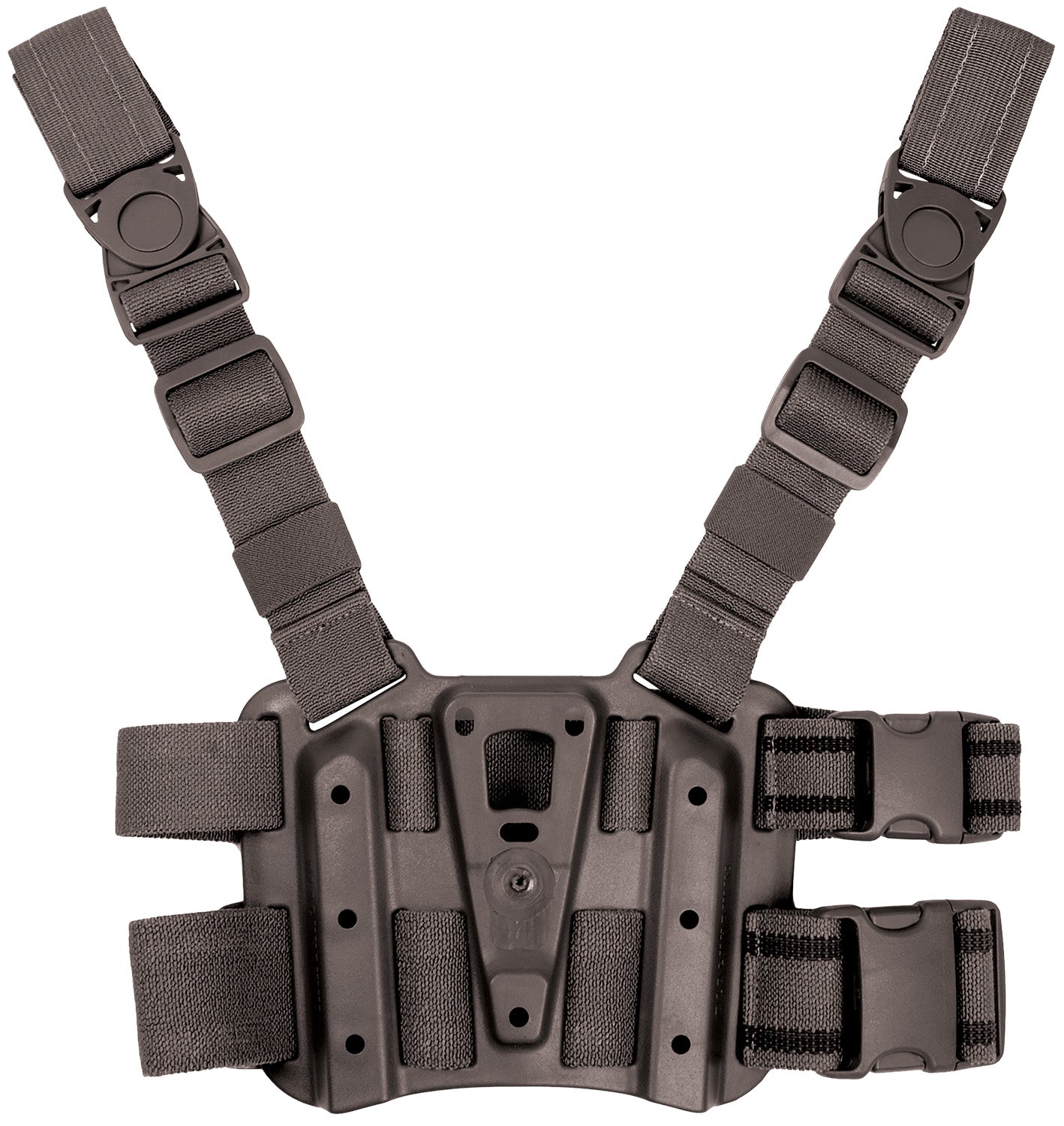 Blackhawk 432000PBK SERPA Tactical Holster Platform Black Carbon Fiber Leg Rig