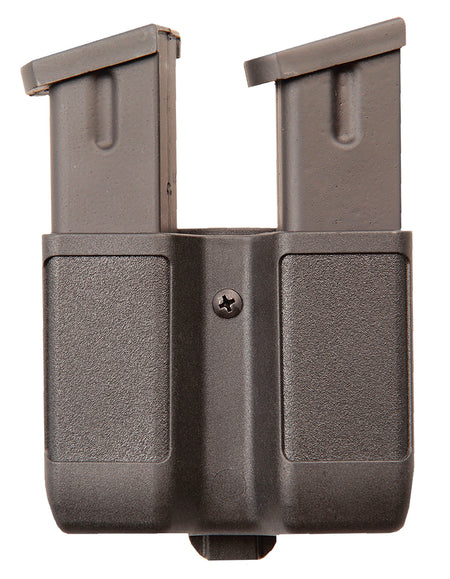 Blackhawk 410610PBK Two-Mag Pouch Black Polymer Belt Clip Double Stack Pistol Mags