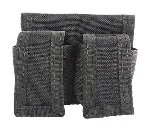 HKS 100B Dual Speedloader Carry Case Black Cordura Hook and Loop Fastener