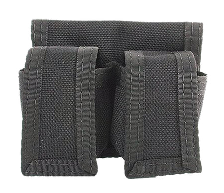 HKS 100B Dual Speedloader Carry Case Black Cordura Hook and Loop Fastener