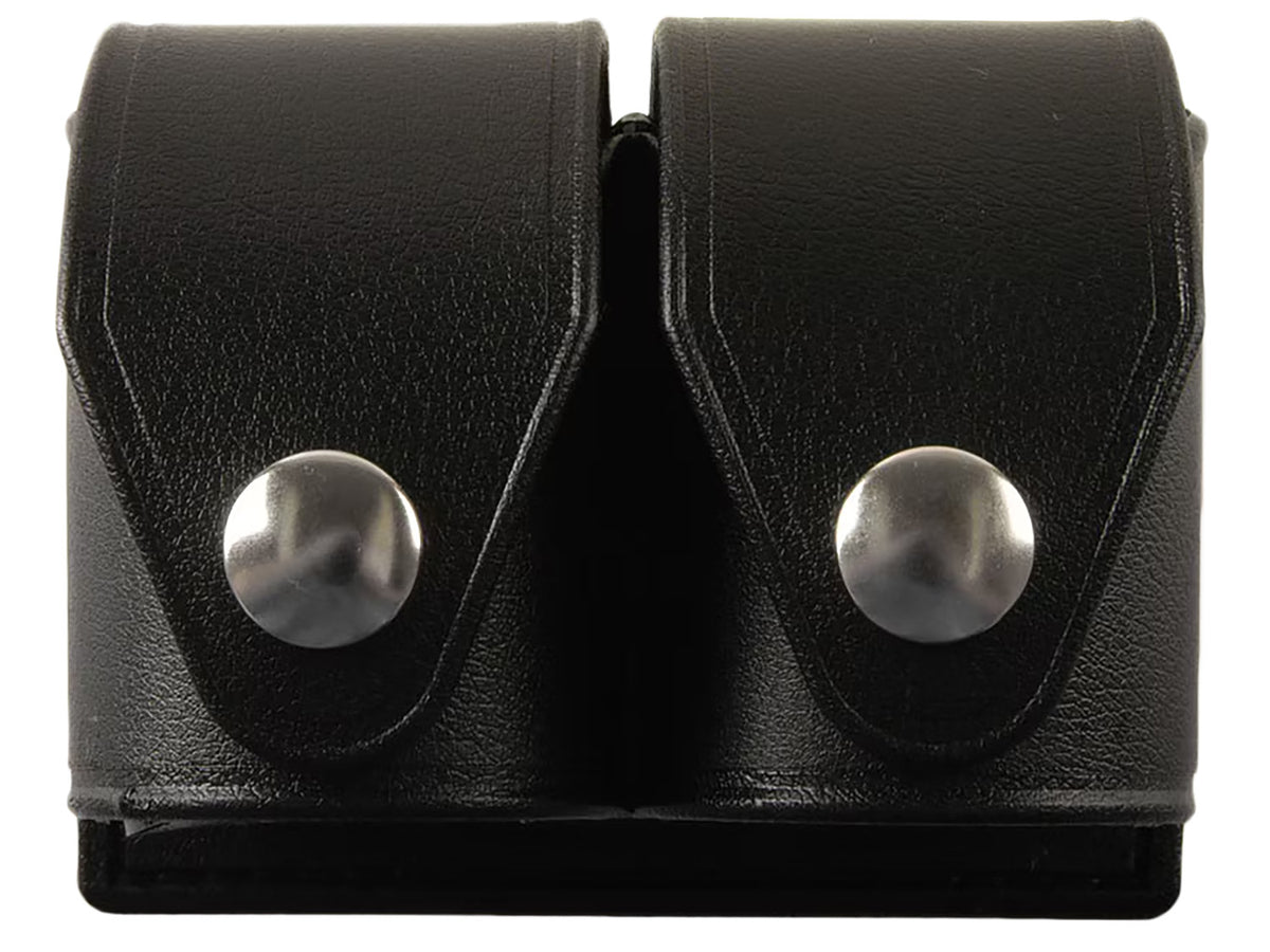 HKS 203PLBN Large Dual Speedloader Carrier Black Hytrel Velcro Belt Loop