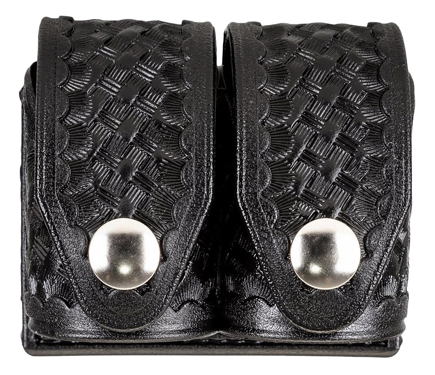HKS 203BMBN Dual Speedloader Carrier Medium Black Hytrel 2.25" Belt Loop