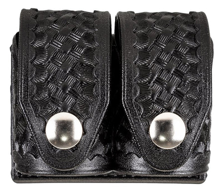 HKS 203BMBN Dual Speedloader Carrier Medium Black Hytrel 2.25" Belt Loop