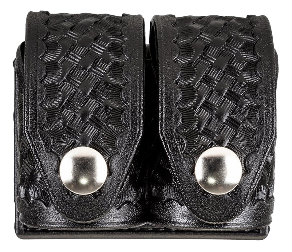 HKS 203BMBN Dual Speedloader Carrier Medium Black Hytrel 2.25" Belt Loop