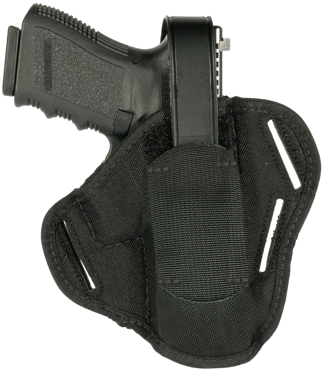 Blackhawk 3-Slot Pancake OWB Holster Black Cordura Fits Medium Auto .32/.380 Caliber 3-4" Barrel Ambidextrous