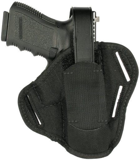 Blackhawk 3-Slot Pancake OWB Holster Black Cordura Fits Medium Auto .32/.380 Caliber 3-4" Barrel Ambidextrous