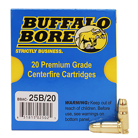 Buffalo Bore .357 Sig Heavy 125 grain Full Metal Jacket Flat Nose ammunition