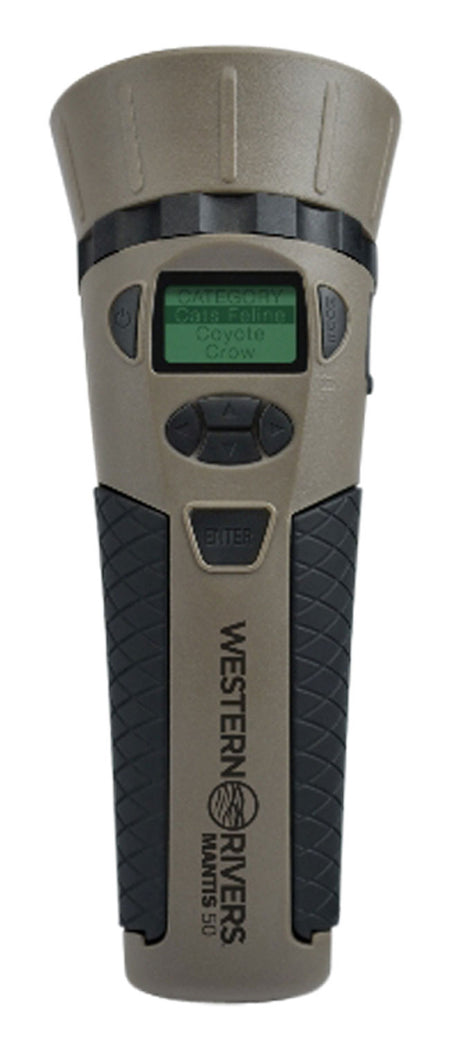 Western Rivers GC50 Mantis 50 Electronic Caller, 50 Sounds, Rubberized Grip, Brown