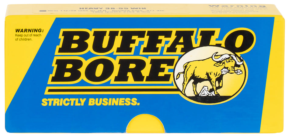 Buffalo Bore .38-55 Winchester Heavy 255 grain Semi-Jacketed Flat Point ammunition