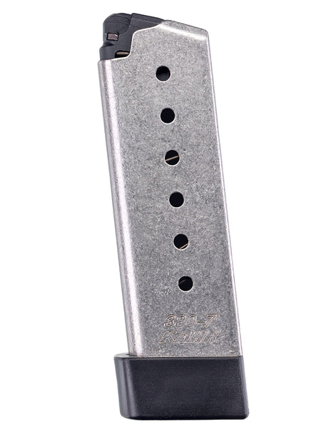 Kahr Arms K387G OEM 7rd .380 ACP Stainless Magazine with Grip Extension - P-Series/CW Compatible