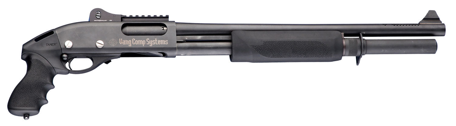Hogue 08715 Black Rubber Tamer Pistol Grip with Forend and Finger Grooves for Remington 870 Shotgun