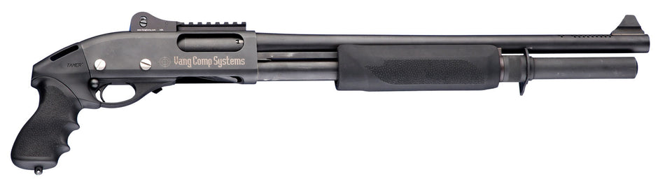 Hogue 08715 Black Rubber Tamer Pistol Grip with Forend and Finger Grooves for Remington 870 Shotgun