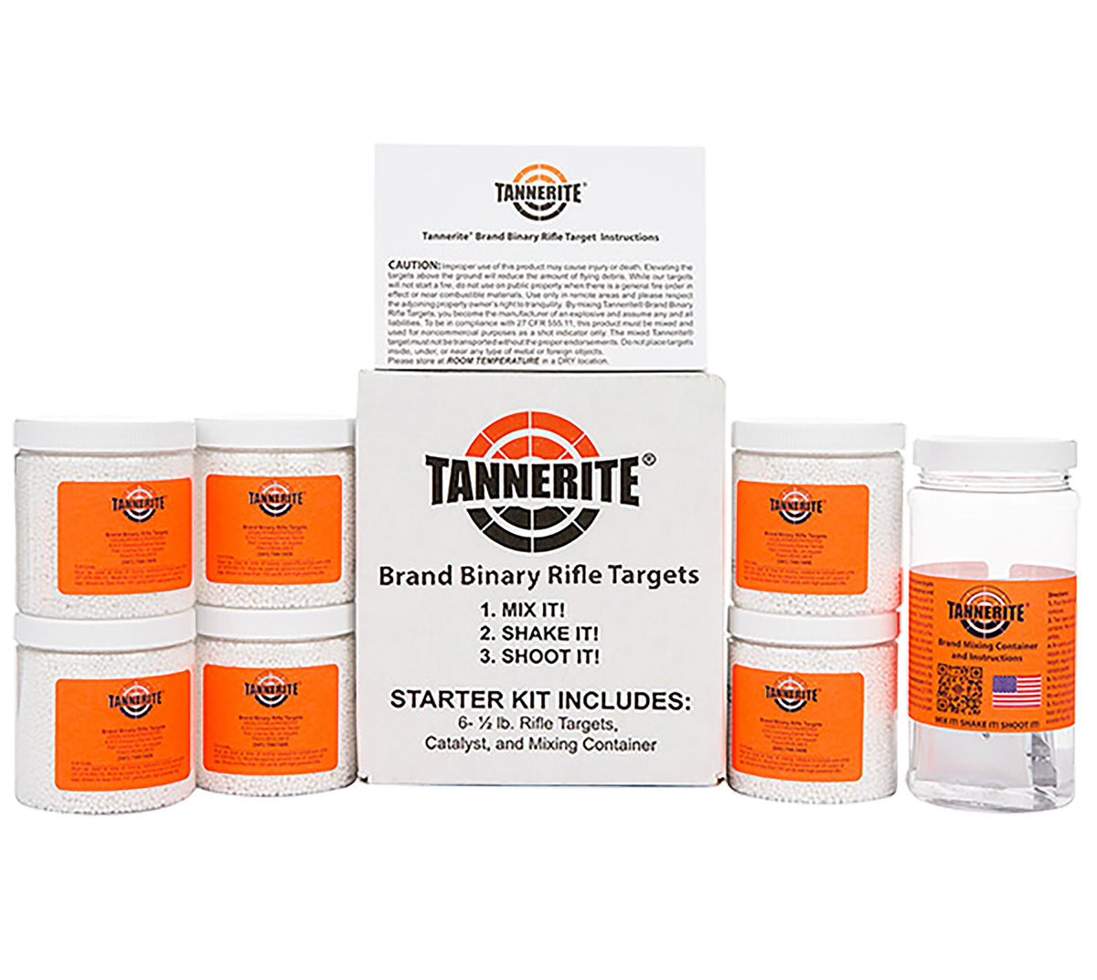 Tannerite STR Starter Kit 24 Half-Pound Reactive Targets for Centerfire Rifle