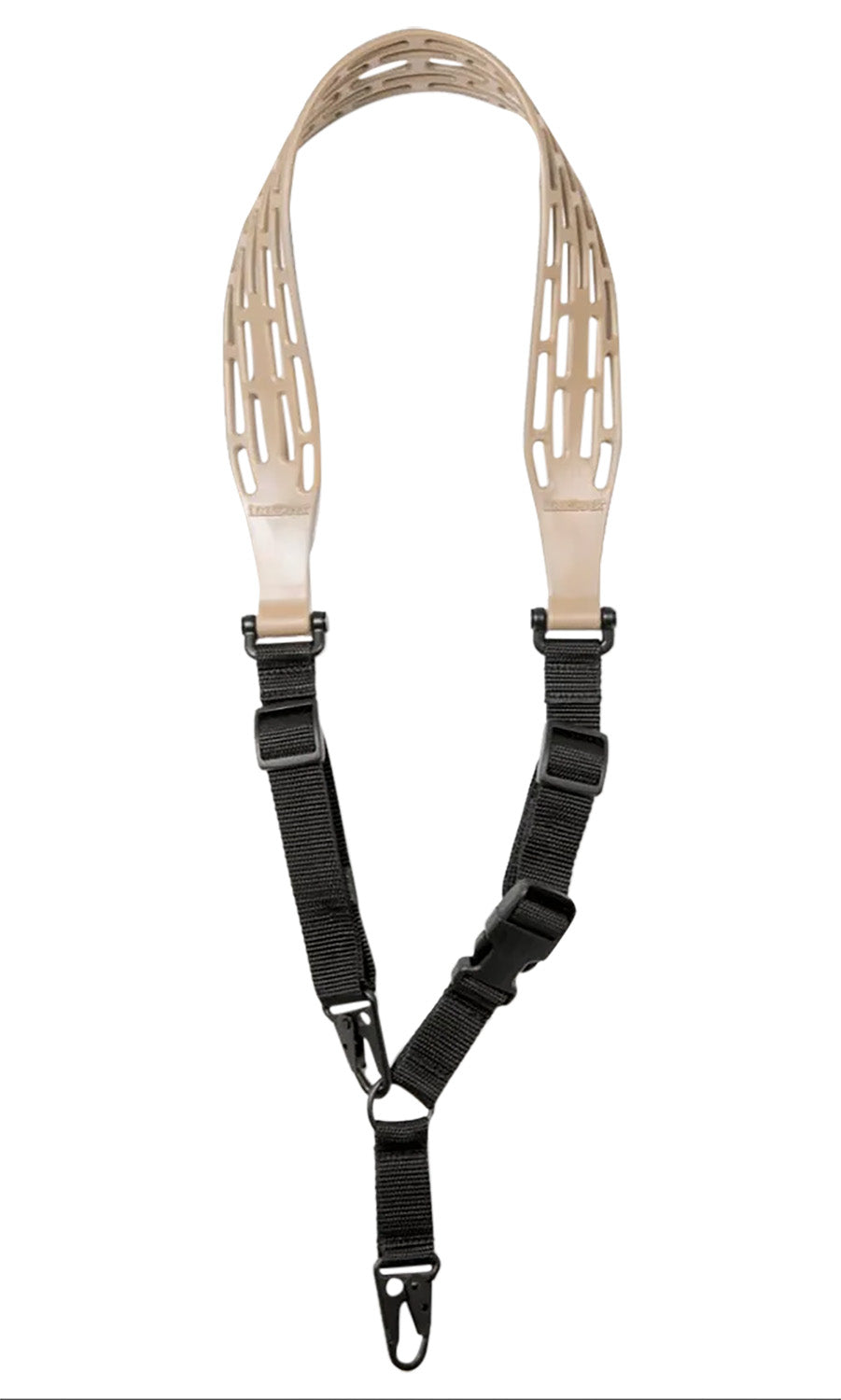 Limbsaver 12140 One-Two Point Tactical Tan Nylon Rifle Sling 48" OAL Adjustable