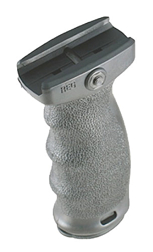 MFT REG React Ergonomic Vertical Grip Black Polymer with Finger Swells for AR Rifles