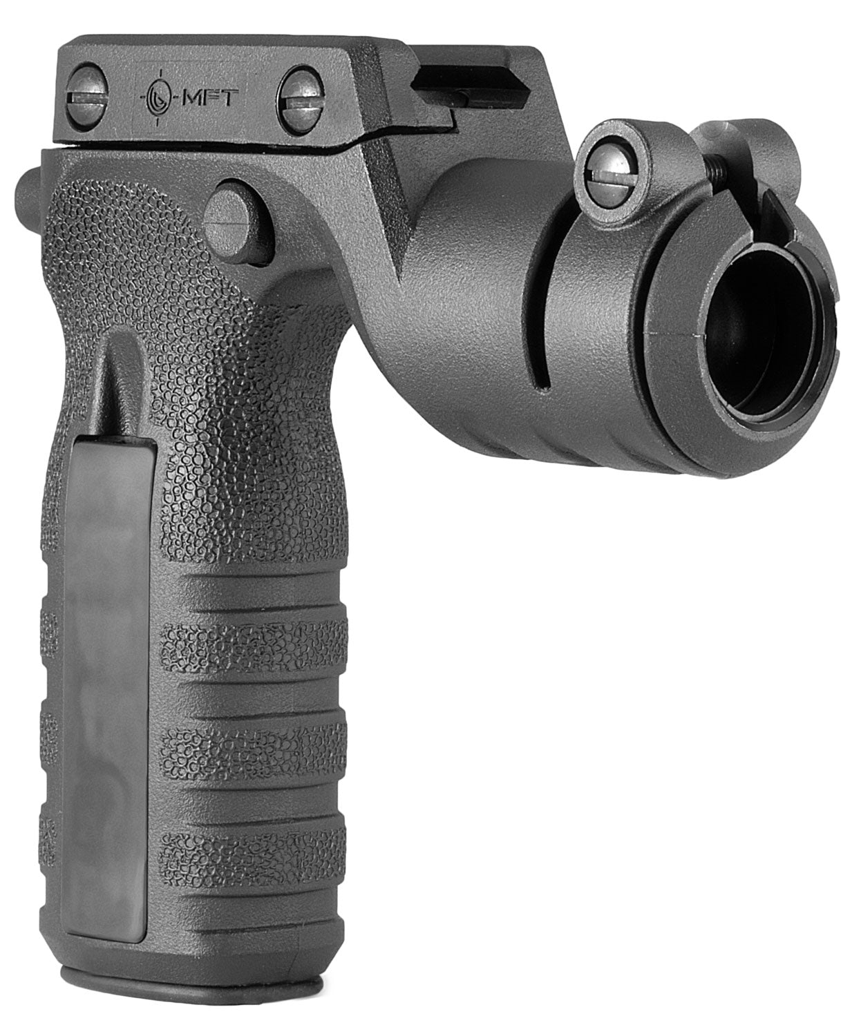 MFT RTG React Vertical Grip Black Polymer Torch Holder Compatible AR Platform