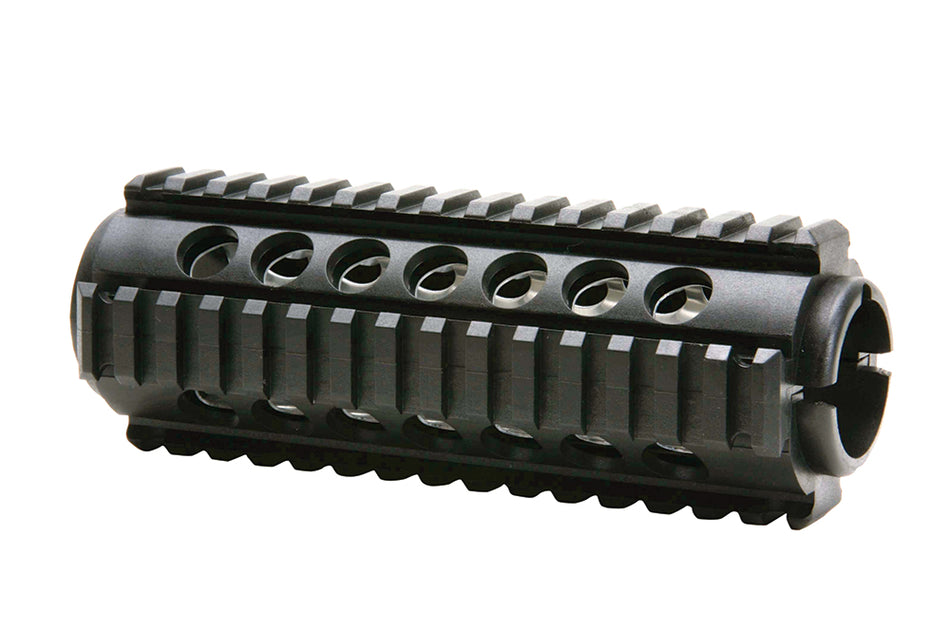 ProMag PM242 Black Polymer Quad Rail Handguard with Aluminum Heat Shield for AR-15 Carbine