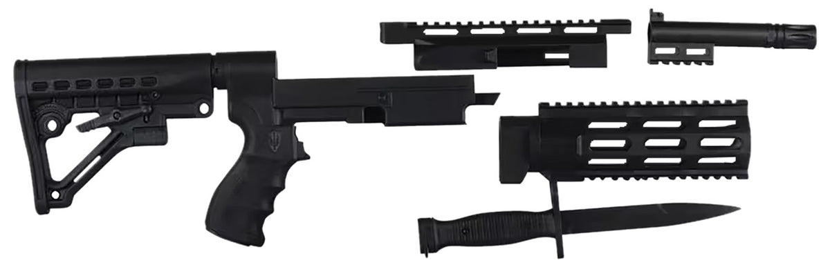 Archangel AA597R Black Synthetic 6 Position AR-15 Style Conversion Stock for Remington Model 597