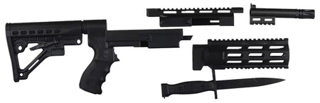 Archangel AA597R Black Synthetic 6 Position AR-15 Style Conversion Stock for Remington Model 597