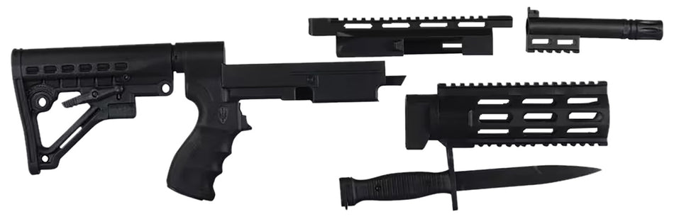 Archangel AA597R Black Synthetic 6 Position AR-15 Style Conversion Stock for Remington Model 597
