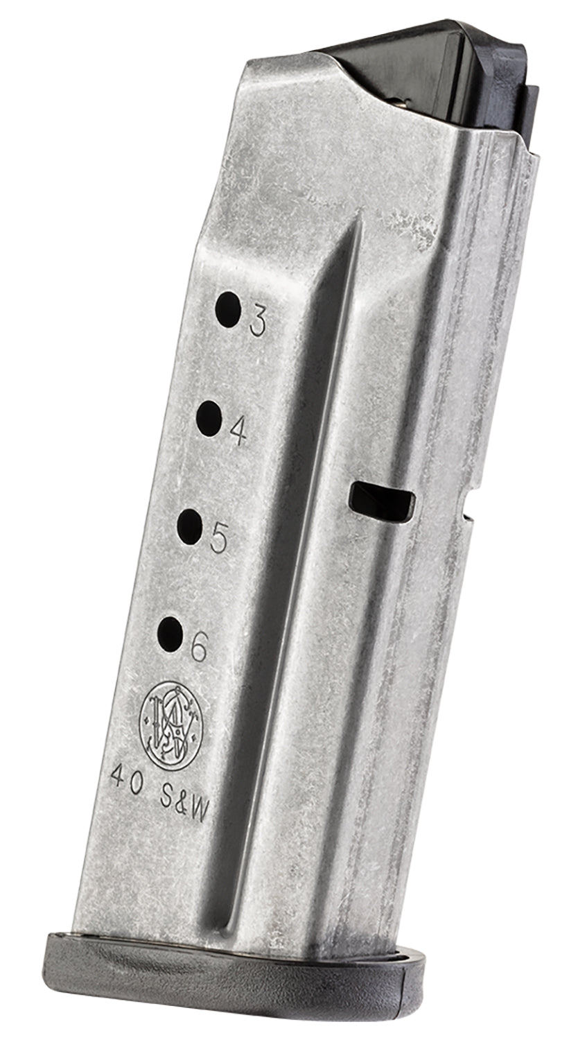 Smith & Wesson 199330000 M&P Shield 40S&W 6 Round Stainless Magazine