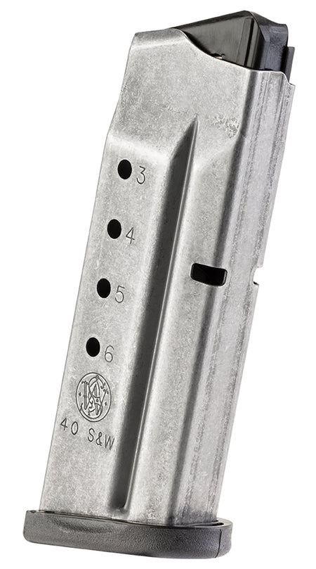 Smith & Wesson 199330000 M&P Shield 40S&W 6 Round Stainless Magazine