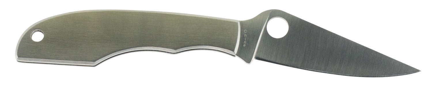Spyderco C138P GrassHopper Folding Knife 2.30" Plain Clip Point 12C27 Sandvik Blade Stainless Steel Handle