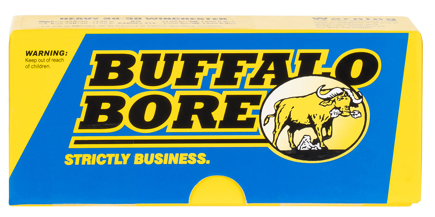 Buffalo Bore 9mm Luger / Parabellum Outdoorsman +P 147 grain Hard Cast Flat Nose ammunition