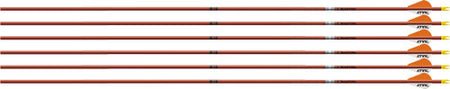 Easton FMJ 5MM 400 Arrows 6-Pack Autumn Orange Bully Vanes 2"