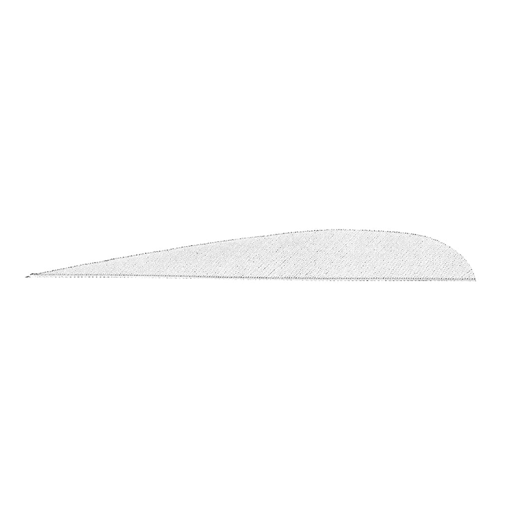 Gateway Parabolic Fletching Feathers White 5" RW 100 Count