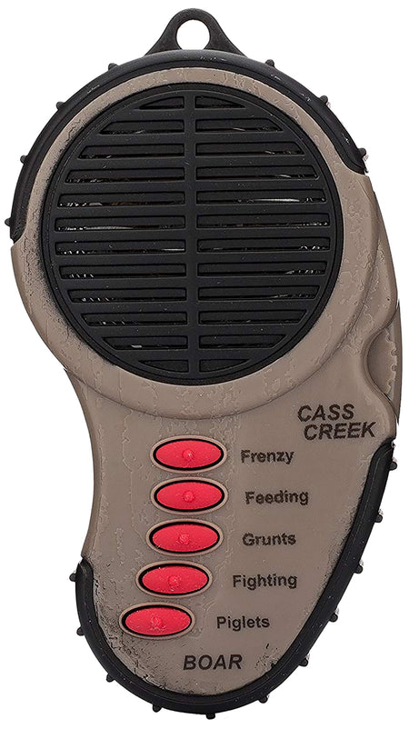 Cass Creek CC034 Ergo Electronic Boar Hunting Call with External Speaker Jack, Brown