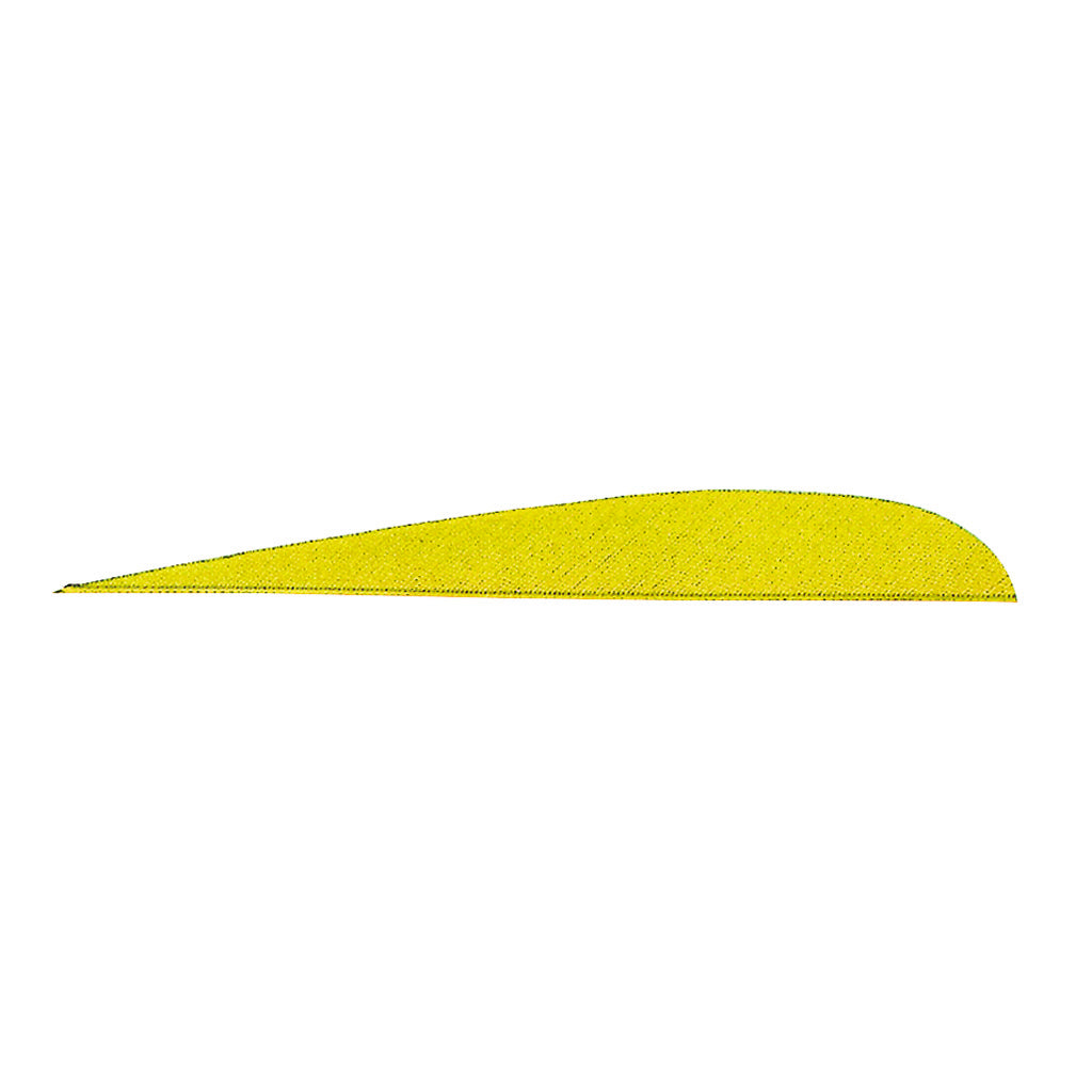 Gateway Parabolic Fletching Feathers Neon Yellow 5" RW 100 Count