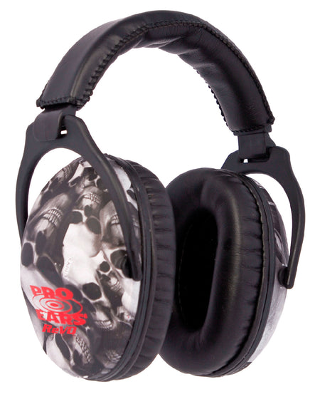 Pro Ears PE26UY006 ReVO 26dB Passive Hearing Protection Muff Black Skull Youth 1 Pair
