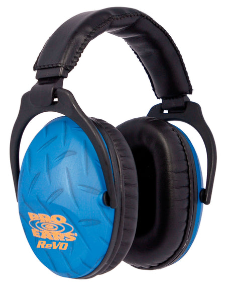 Pro Ears PE26UY010 ReVO 26dB Passive Hearing Protection Muff Black Blue Diamond Youth 1 Pair